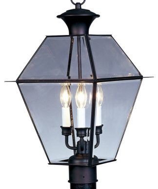Westover Outdoor Post Head, Black
