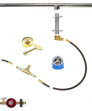 24" Low Profile T Burner and Complete Deluxe In-Table Propane Fire Pit Kit