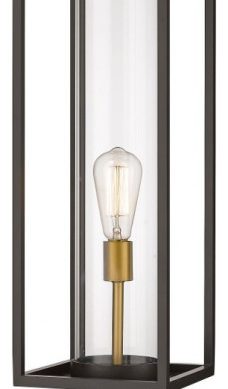 Z-Lite 584PHBR-553PM-DBZ Dunbroch - 27.75 Inch 1 Light Outdoor Post Mount
