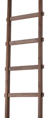 Wooden Decorative 76" Ladder,Brown