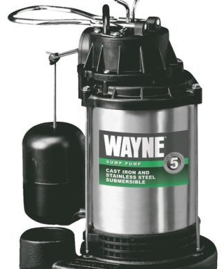 Wayne?CDU980E Cast Iron Submersible Sump Pump with Vertical Switch, 3/4 HP