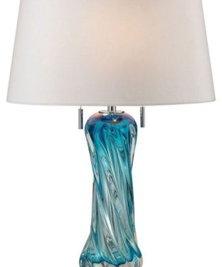 24 Inch Tall 60 Watt Table Lamp Blue 24 Inch Tall 60 Watt Table Lamp - Table