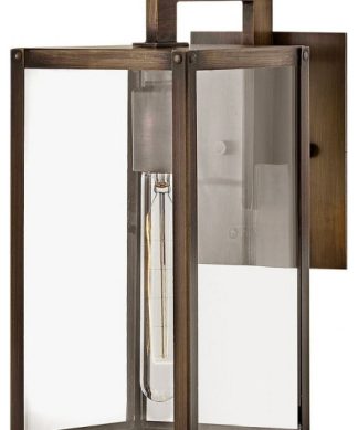 1 Light Small Outdoor Wall Lantern in Transitional Style - 6 Inches Wide by