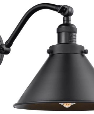 1-Light 8" Sconce Matte Black - Bulb Included