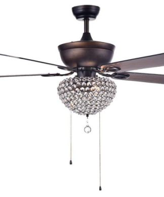 Warehouse of Tiffany Metal Ceiling Fan With Antique Finish CFL-8176AB