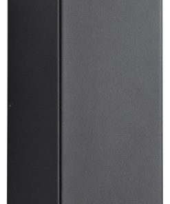 Walden 2 Light Outdoor Wall Light, Textured Black
