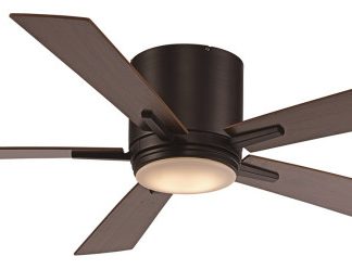 52"Ceiling Fan, Rubbed Oil Bronze, Opal Glass