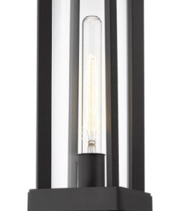 Z-Lite 586PHMS-SQPM-BK Glenwood - 17.5 Inch 1 Light Outdoor Square Pier Mount