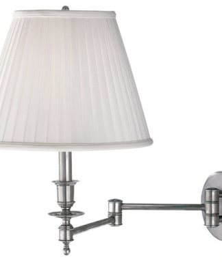 Wall Sconce 1-Light With Polished Nickel Finish, A19 Bulb Type, 11", 75W