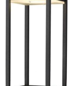 Z-Lite 585PHMS-SQPM-BK-LED Barwick - 22.25 Inch 14W 1 LED Outdoor Square Pier Mo