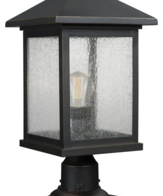 Z-Lite 531PHBR-533PM-ORB Portland - 20.25" One Light Outdoor Pier Mount