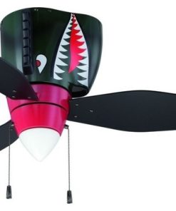 48" Warplanes Ceiling Fan, Warplanes Tiger Shark
