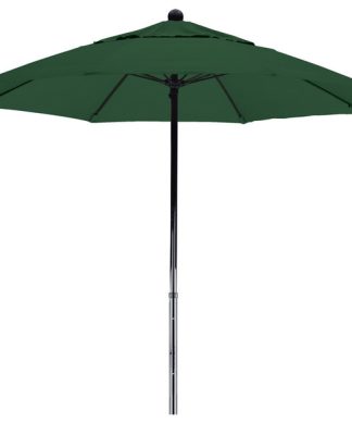 7.5 Foot Pacifica Fabric Complete Fiberglass Frame Pulley Lift Patio Umbrella