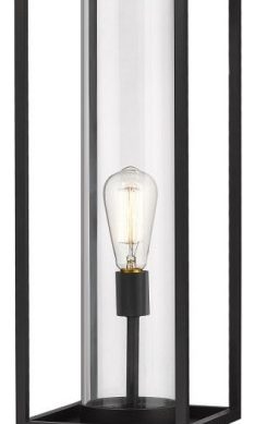 Z-Lite 584PHBS-SQPM-BK Dunbroch - 28.75 Inch 1 Light Outdoor Square Pier Mount