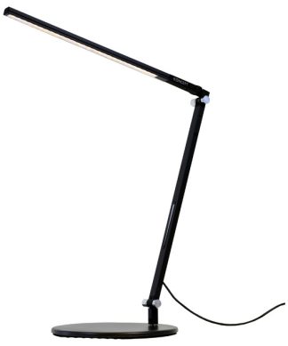 Z-Bar Solo Mini Desk Lamp With 1-Piece Desk Clamp, Warm Light, Metallic Black