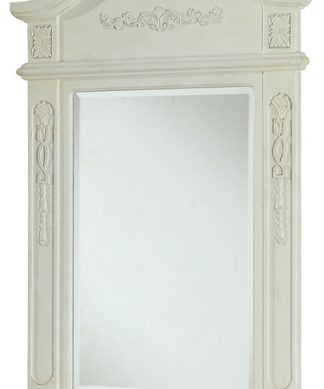 24"x36" Vanity Mirror, Antique White, Antique White