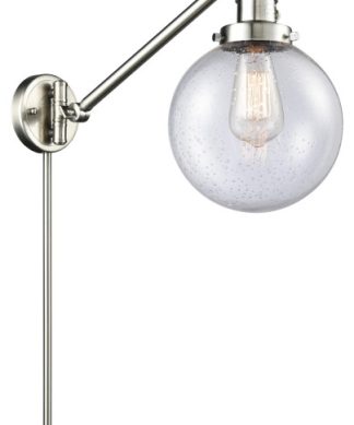 237SNG2048 Light Swing Arm Wall Lamp Franklin Restoration Satin Nickel