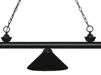 3 Light Billiard Light Matte Black
