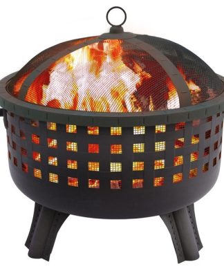 Wood-Burning Fire Pit, Black