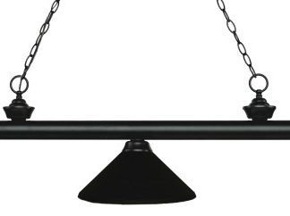 Z-Lite 3 Light Billiard Light, Matte Black, 200-3MB-MMB