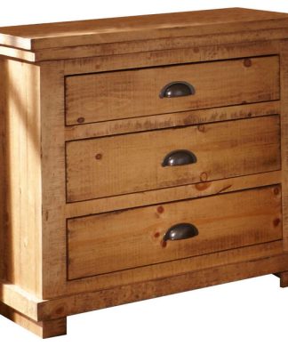 Willow Distressed Nightstand, Distressed Pine