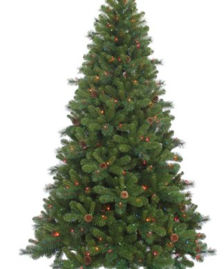 7.5' Pre-Lit Multi-Color Burlington Spruce
