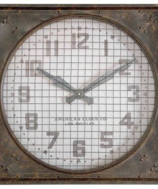 Warehouse Wall Clock With Grill By Designer NA