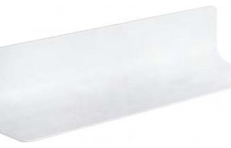 WS Bath Collections Curva 5142 Curva 18-1/8" Aluminum Bathroom - White
