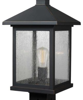 1 Light Post Mount Light Oil Rubbed Bronze