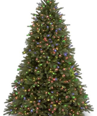 4-1/2' Feel Real Jersey Fraser Fir Tree With 350 Multi Lights