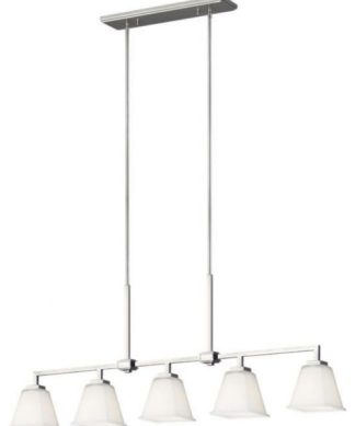 46.75 inch 46.5W 5 LED Island Brushed Nickel Incandescent 46.75 inch 46.5W 5