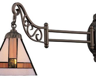 Wall Sconce 1-Light With Tiffany Bronze, Medium, 24"
