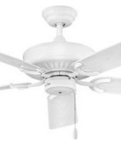 52 Inch 5 Blade Ceiling Fan Chalk White Appliance White Finish Appliance White
