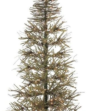 7' Pre-Lit Slim Warsaw Twig Artificial Christmas Tree, Clear Lights