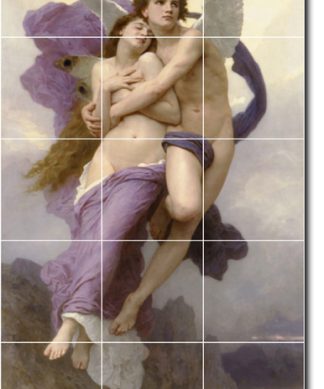 William Bouguereau Mythology Painting Ceramic Tile Mural #190, 18"x30"