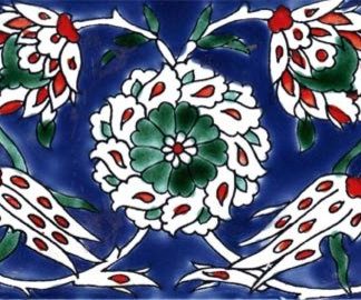 3.94"x7.87" Izmir Blue Border
