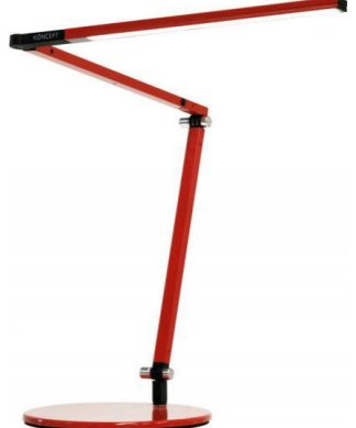Z-Bar Mini Desk Lamp, LED, Red, Warm Light, 12.75"H