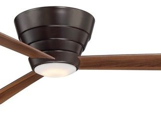 Wind River Niva Flush Mount Ceiling Fan, Oiled Bronze