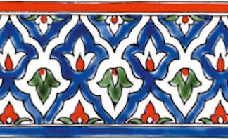 3.94"x7.87" Istanbul Border set of 10