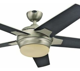 Westinghouse 7204000 Bolton 52" 5 Blade Hanging Ceiling Fan - Brushed Aluminum