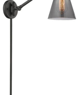 1 Light Dim LED Small Cone 8" Swing Arm High-Low-Off Switch 237-OB-G63-LED