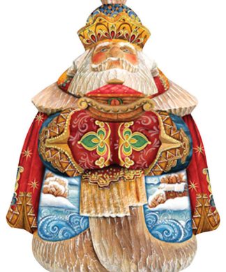 Voyage Santa, Woodcarved Figurine