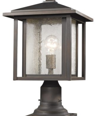 Z-Lite 554PHB-554PM-ORB Aspen - 18" One Light Outdoor Post Mount