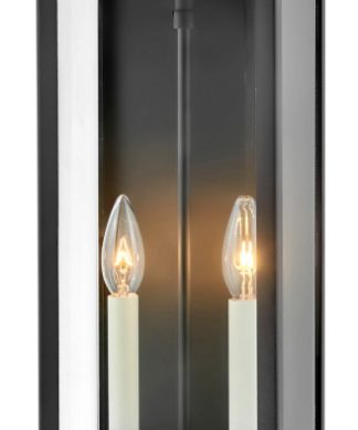 Weymouth Medium Wall Mount Lantern in Black