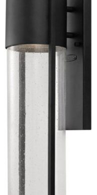 Wall Sconce 1-Light With Black Solid Aluminum Medium Base Bulb 6", 100W