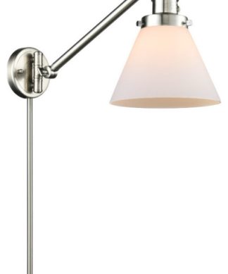 1 Light Dim LED Large Cone 8" Swing Arm High-Low-Off Switch 237-SN-G41-LED
