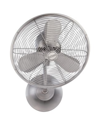 16" Brushed Nickel Hard-Wired Wall Mount Fan - Craftmade Bellows I BW116BNK3-HW
