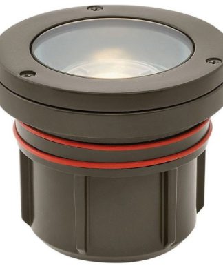 12W Led Flat Top Well Light - 4.5 Inches Wide by 4 Inches High Bronze 3000