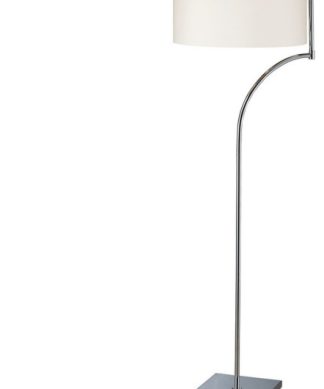 58" Lancaster LED Floor Lamp, Chrome