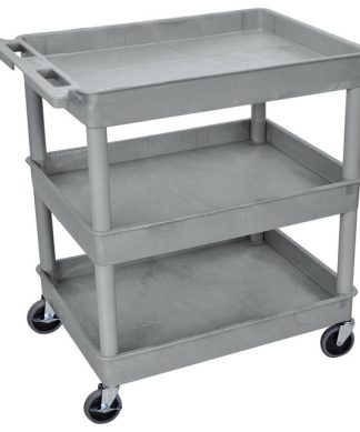 3 Shelf Large Gray Tub Cart
